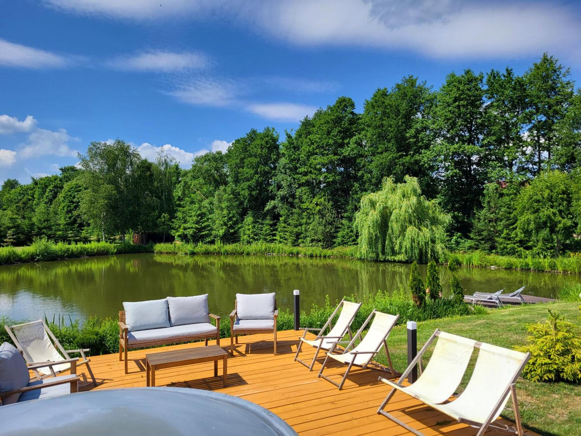 Wczasymazurskie - Domek Caloroczny " Lawenda" Mazury Moldzie ภายนอก รูปภาพ