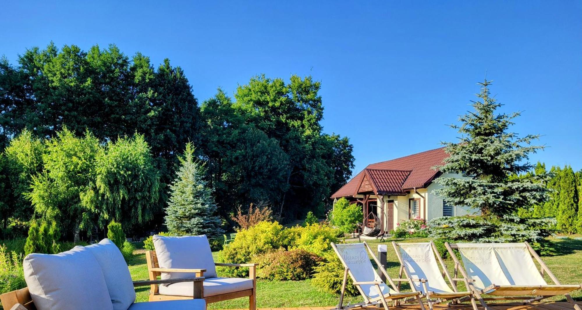 Wczasymazurskie - Domek Caloroczny " Lawenda" Mazury Moldzie ภายนอก รูปภาพ